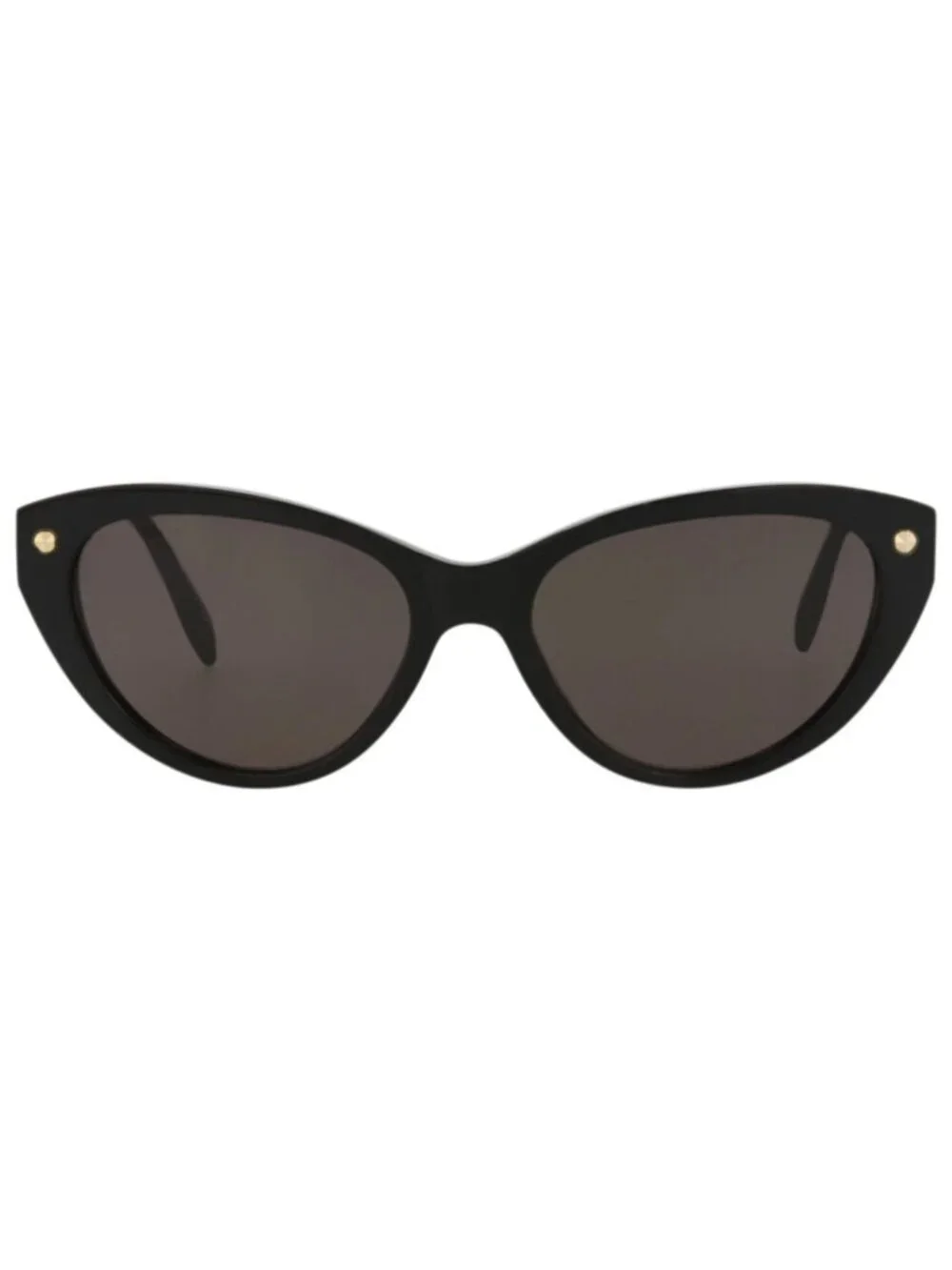 New Alexander McQueen Women's Sunglasses Cat Eye Acetate Frame Black Black Grey